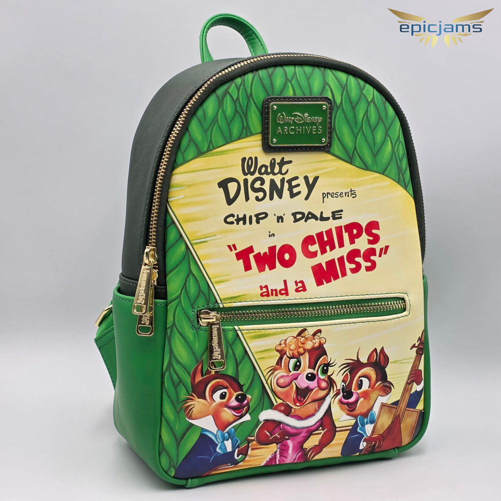 Loungefly Disney Treasures from the Vault Chip 'n' Dale - Chip Mini Backpack New - Picture 2 of 10